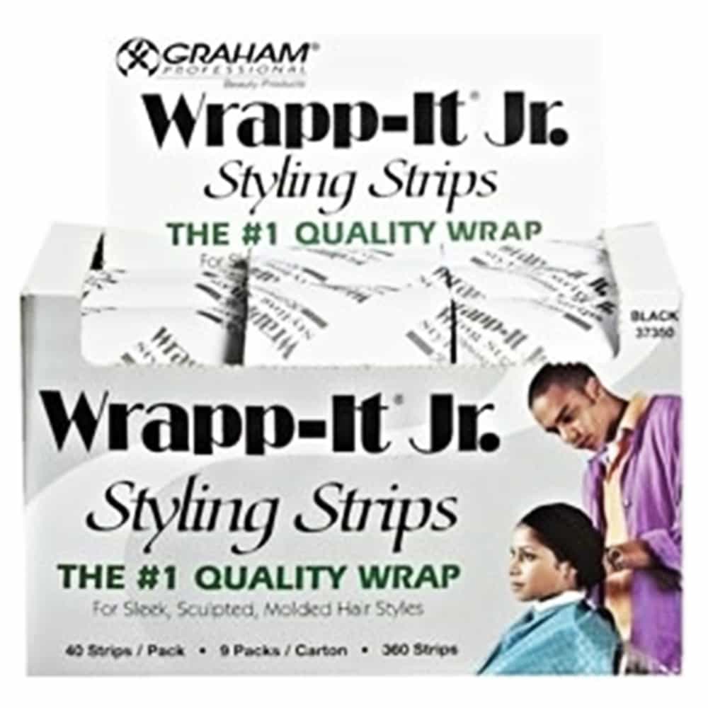 White Smoke Graham Wrap-It Jr., Styling Strips Black 360 Strips 37350