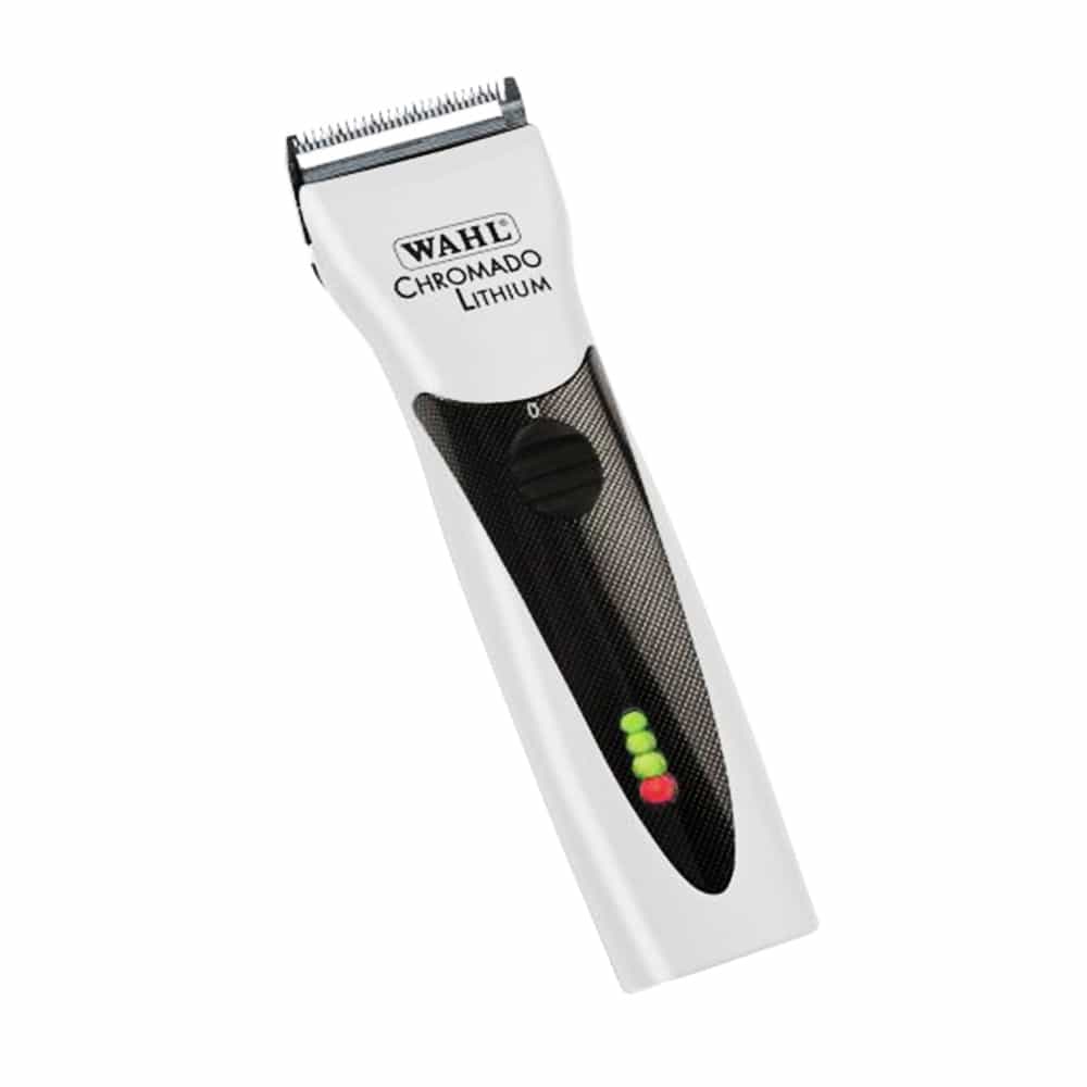 White Smoke Wahl Prolithium Series Chromado Clipper Silver