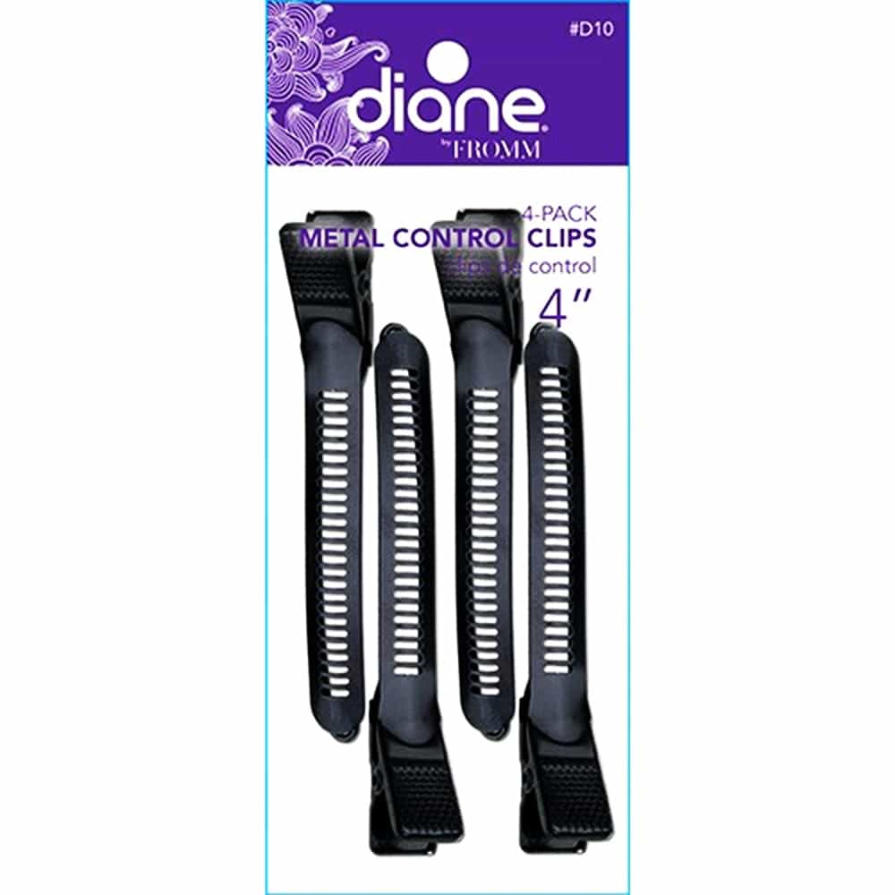White Smoke Diane By Fromm Metal Control Clips 4" 4-Pack