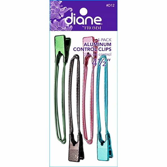 White Smoke Diane By Fromm Aluminum Control Clips 4 1/2" 4-Pack