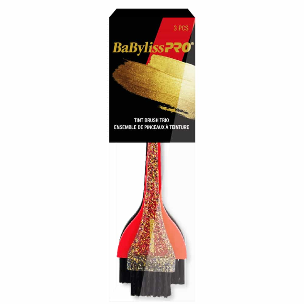White Smoke BaBylissPRO Masquerade Tint Brush Trio BESTINTBRMQC
