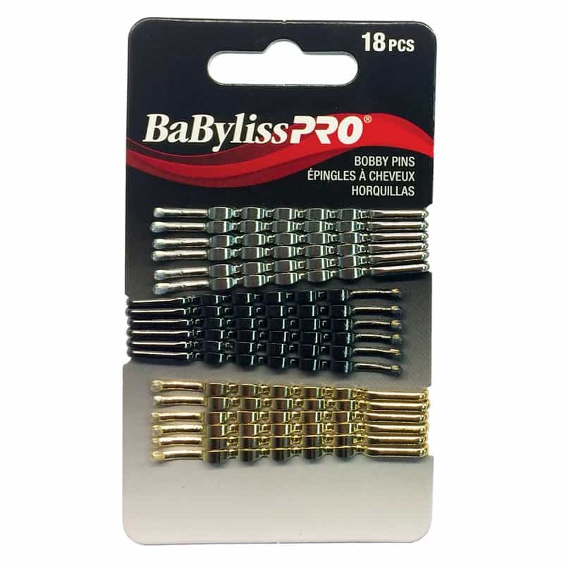 Black BaBylissPRO Bobby Pins 18pcs BESHAPN1UCC/39155
