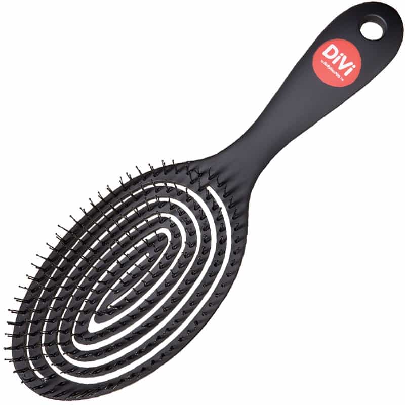 White Smoke BaBylissPRO Divi Detangling Brush LG Oval Flex BESDIVI4UCC
