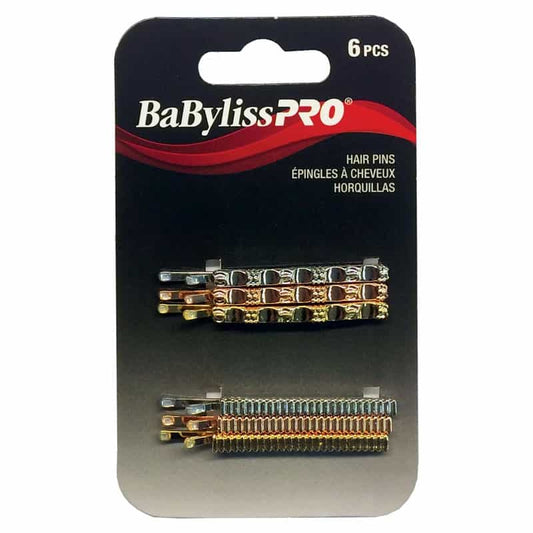 Black BaBylissPRO Hair Pins 6pcs - BESHAPN2UCC/39129