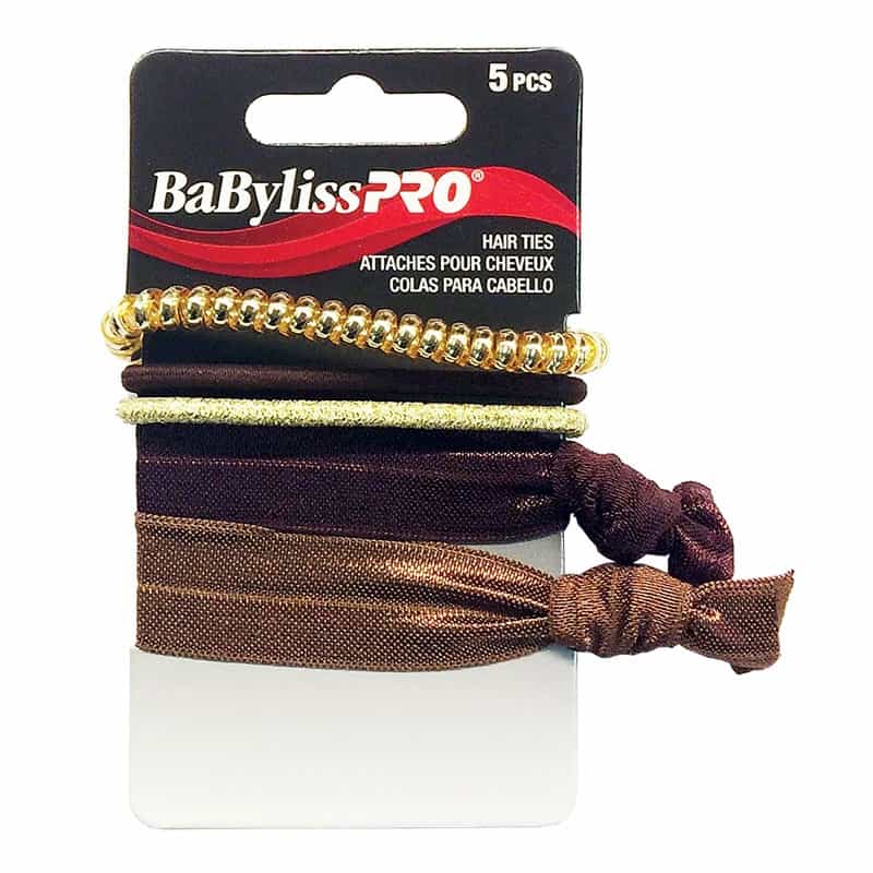 White Smoke BaBylissPRO Hair Ties 5pcs - BESHAEL2UCC/39154