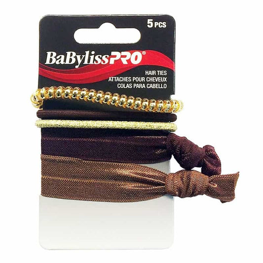 White Smoke BaBylissPRO Hair Ties 5pcs - BESHAEL2UCC/39154