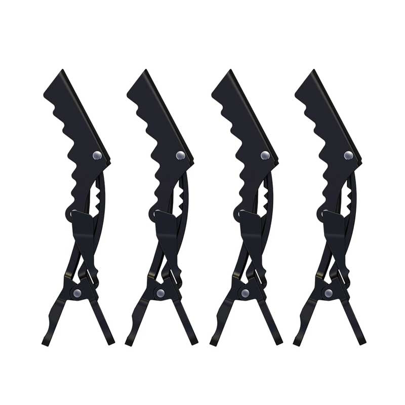 White Smoke H&R  Black Gator Clip  5/pack