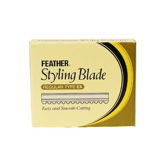 Khaki H&R  Feather Styling Razor Blades  10pk