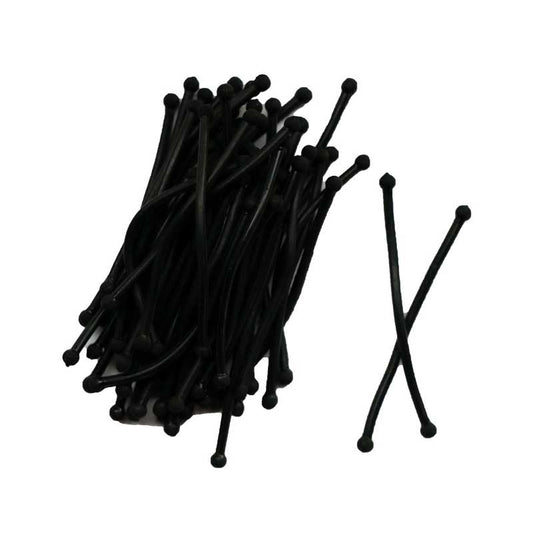 White Smoke H&R  (RRBS50) Perm Rubber Black  Short  50/bag