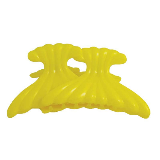 White Smoke H&R  Sea Shell Clips  Yellow  4pcs