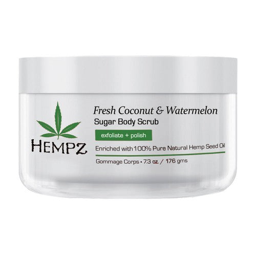 Light Gray Hempz Fresh Coconut & Watermelon Sugar Body Scrub 7.3oz