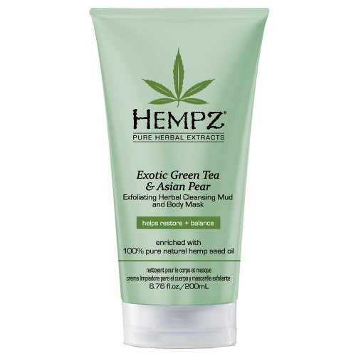 White Smoke Hempz Exotic Green Tea & Asian Pear Mud & Body Mask 6.7oz