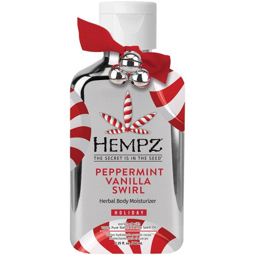 White Smoke Hempz Peppermint Vanilla Swirl Body Moisturizer 2oz