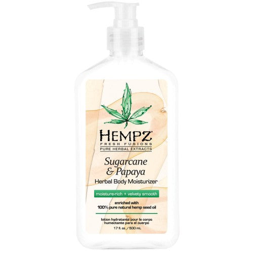 White Smoke Hempz Sugarcane & Papaya Body Moisturizer 17oz