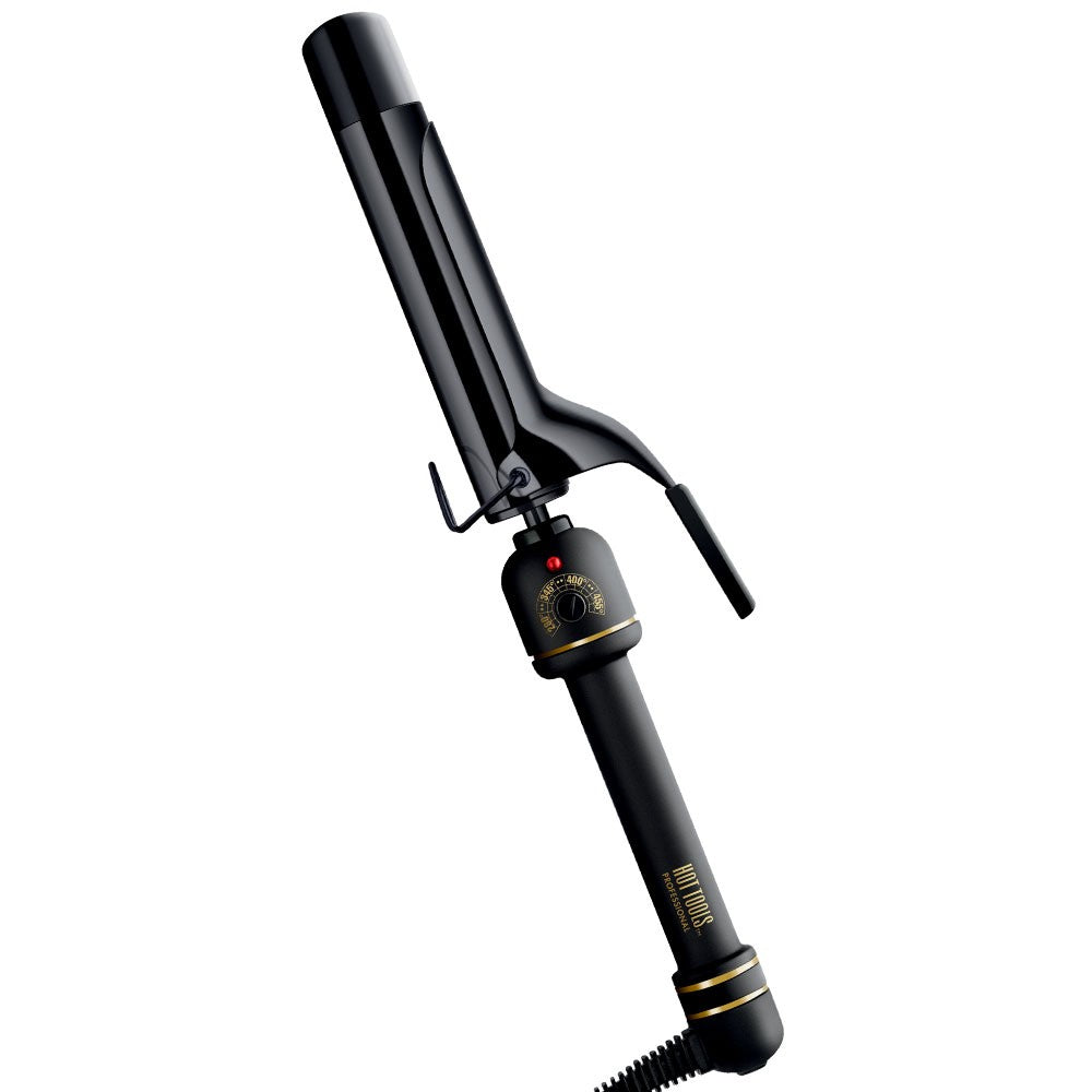 White Smoke Hot Tools Spring Curling Iron Black 1 1/2"