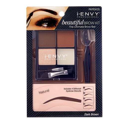 Black i.Envy Beautiful Brow Kit - Dark Brown