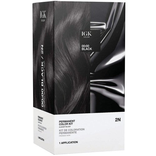 Dark Slate Gray IGK Permanent Color Kit 2N 00:00 Black