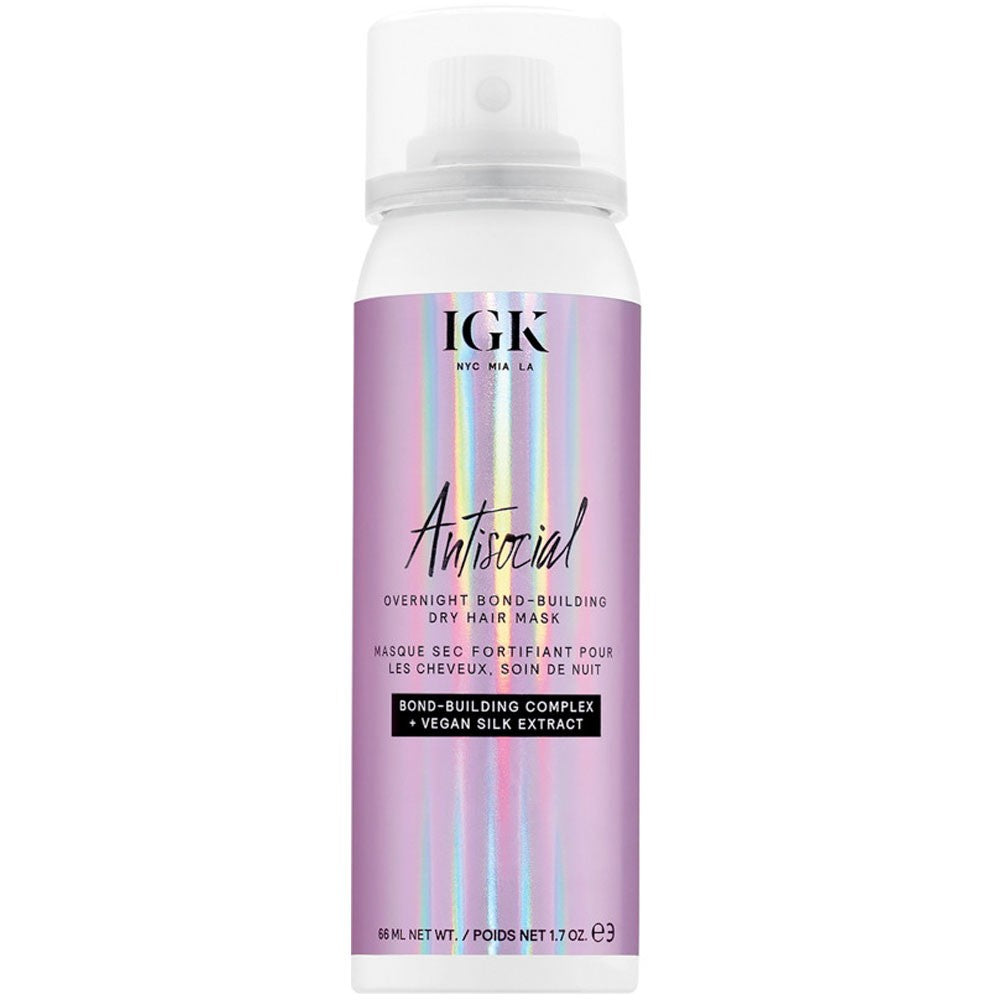 Lavender IGK Antisocial Overnight Dry Hair Mask