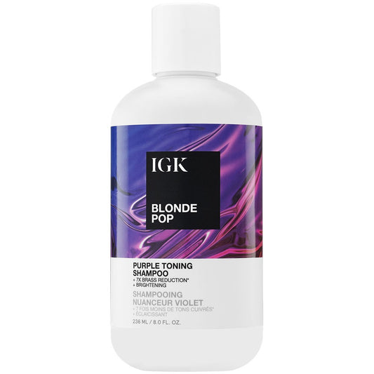 Lavender IGK Blonde Pop Purple Toning Shampoo