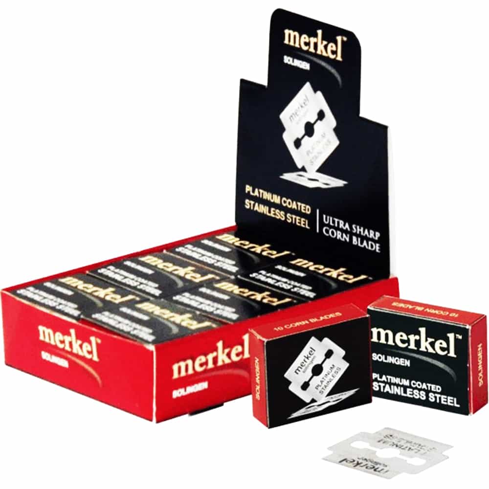 White Smoke Berkeley Merkel Platinum Coated SS Corn Blade 120 pk - CB107