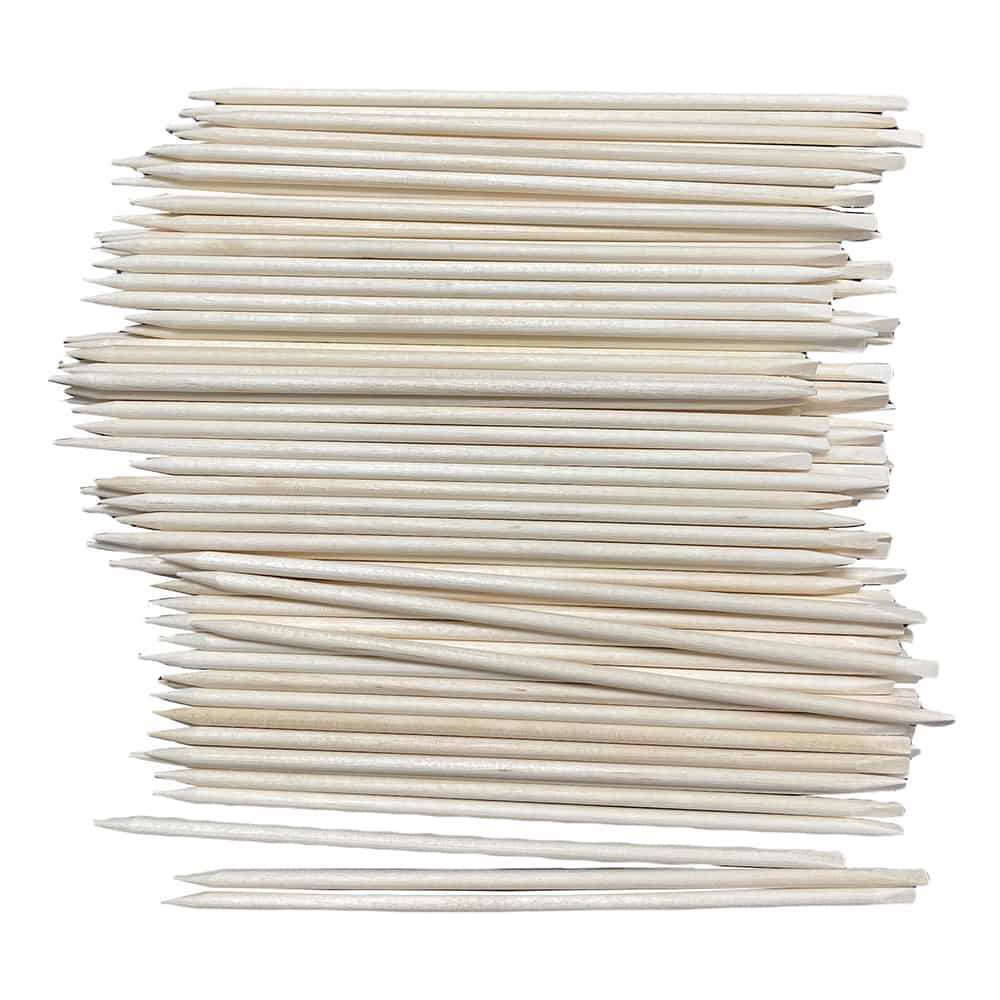 Gray Wooden Manicure Orange Stick 7" Point (1 End) PI 100pcs-WSPT