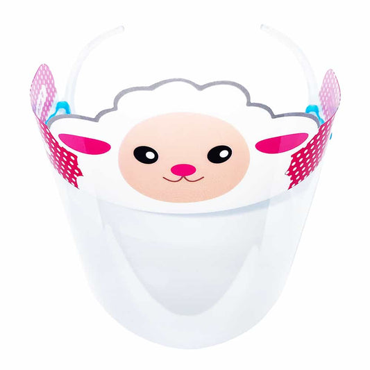 White Smoke Child Face Shield With Character Banner 10431