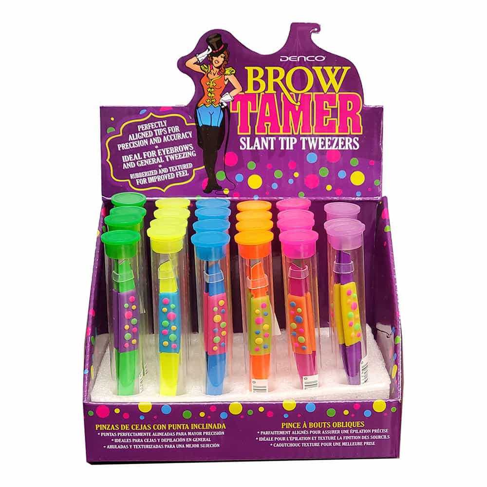 White Smoke Denco Brow Tamer Slant Tip Tweezers 12820