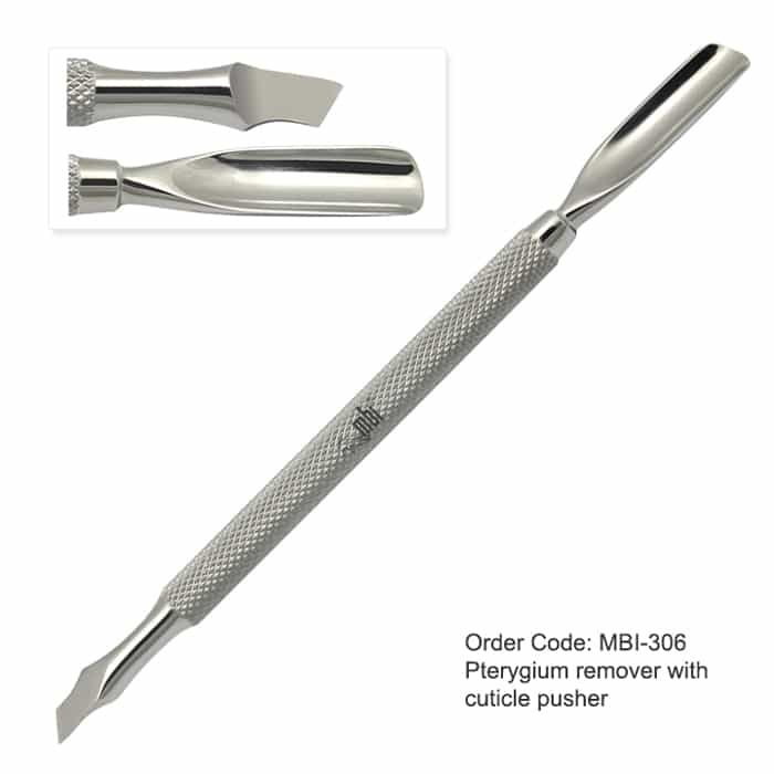 White Smoke MBI-306 Pterygium Remover w/Cuticle Pusher