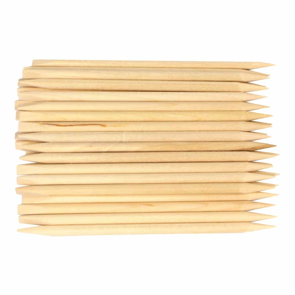 Navajo White Wooden Manicure Orange Stick (100pcs) 3.5" WS:/26123