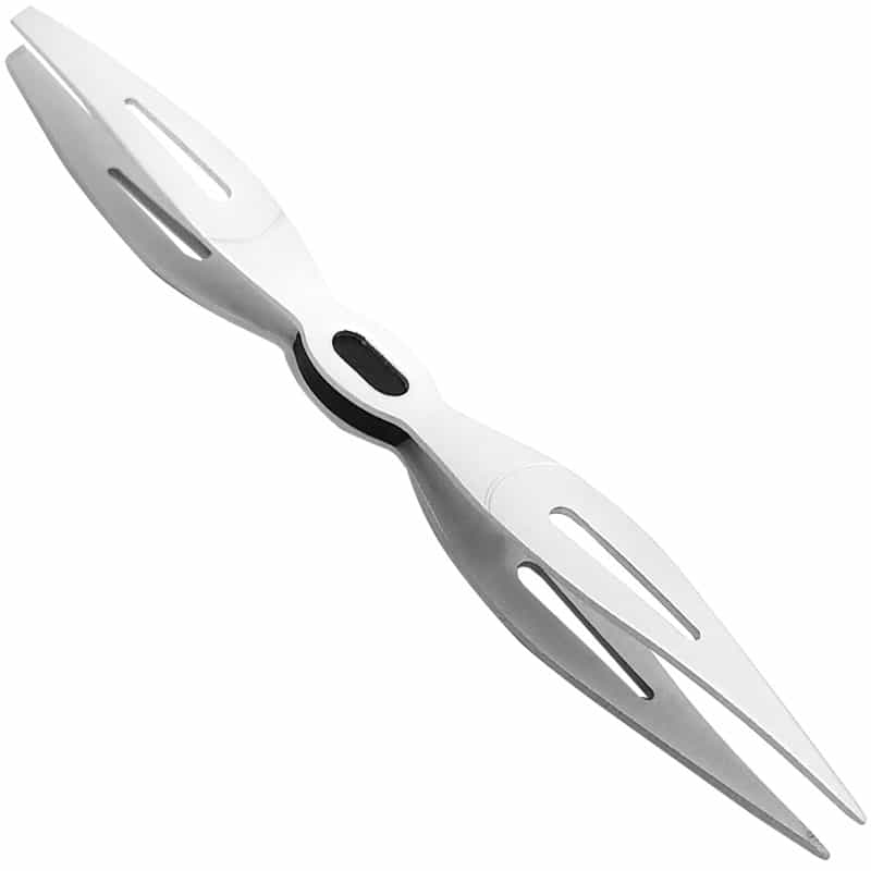 White Smoke Silkline Silver Double Ended Tweezers TWEEZDC 02607