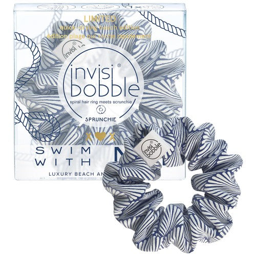 White Smoke Invisibobble Sprunchie Swim With Mi - Santorini Pack Your Bikini