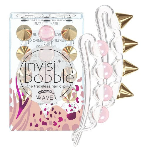 White Smoke Invisibobble Waver Hair Clip 3pk - Wildlife Nightlife