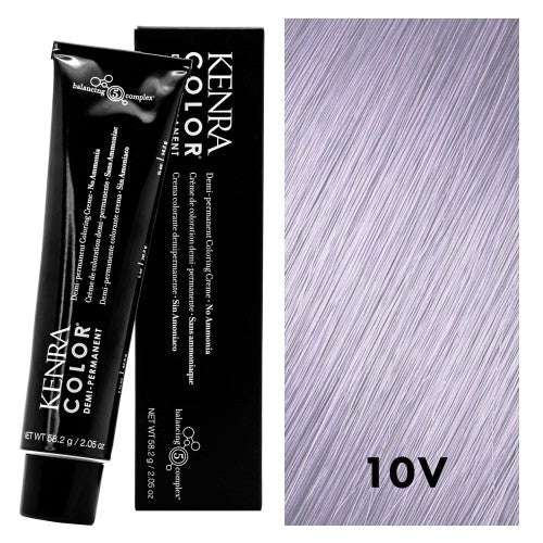 Black Kenra Color Demi 10V Extra Light Blonde Violet 2oz