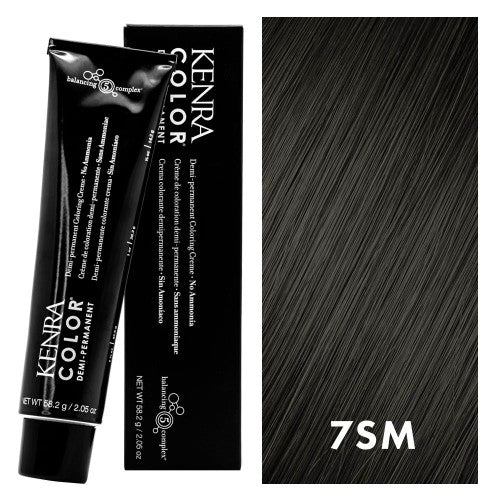 Black Kenra Color Demi 7SM Medium Blonde Silver Metallic 2oz