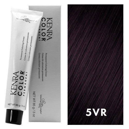 Black Kenra Color Permanent 5VR Light Brown Violet Red 3oz