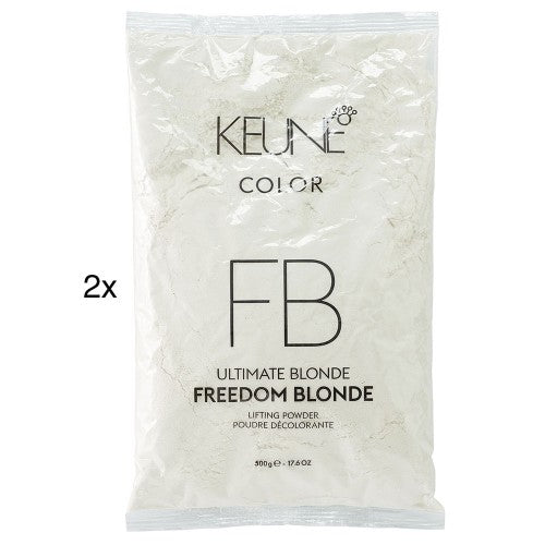 Light Gray Keune Ultimate Blonde Freedom Blonde Lifting Powder Refill 500g 2pk