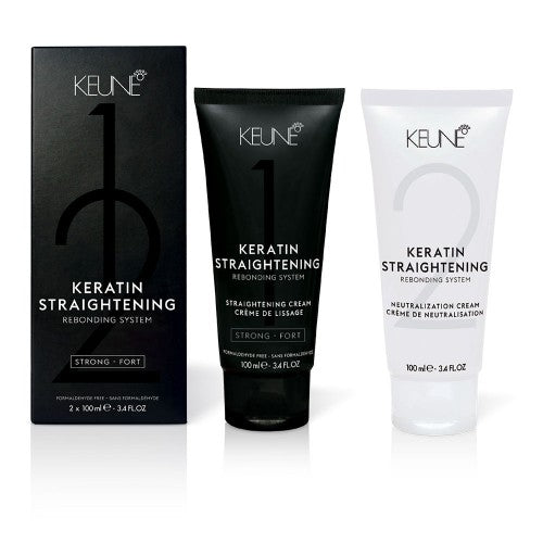 White Smoke Keune Keratin Straighening Rebonding System - Strong