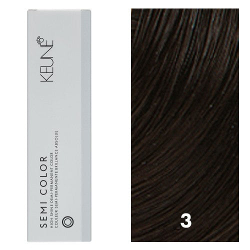 White Smoke Keune Semi Color 3 Dark Brown 2oz