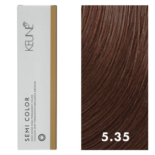White Smoke Keune Semi Color 5.35 Light Chocolate Brown 2oz