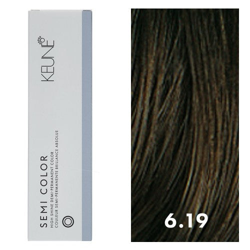 White Smoke Keune Semi Color 6.19 Dark Matte Blonde 2oz