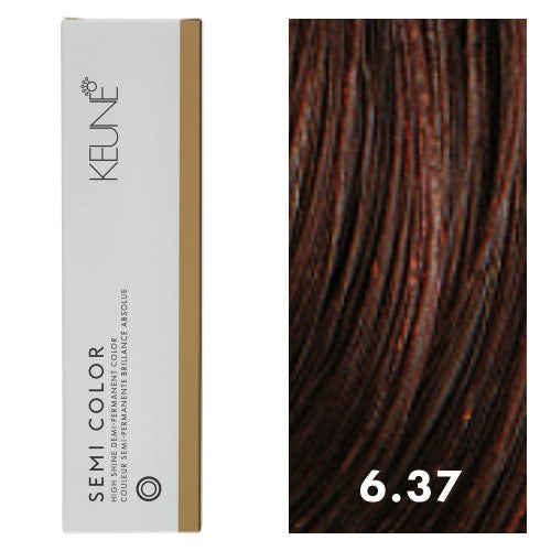 White Smoke Keune Semi Color 6.37 Dark Espresso Blonde 2oz