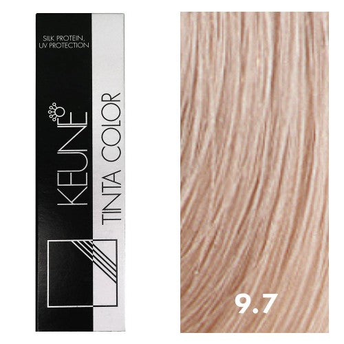 White Smoke Keune Tinta Color 9.7 Very Light Violet Blonde 2oz