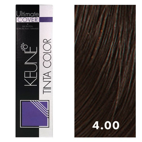 Black Keune Tinta Color 4.00 Medium Brown 2oz