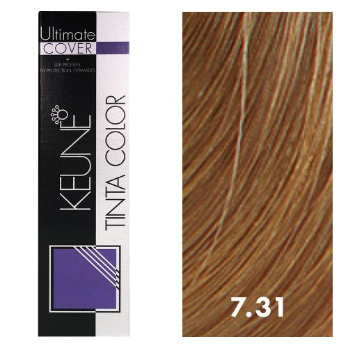 White Smoke Keune Tinta Color 7.31 Medium Golden Ash Blonde 2oz