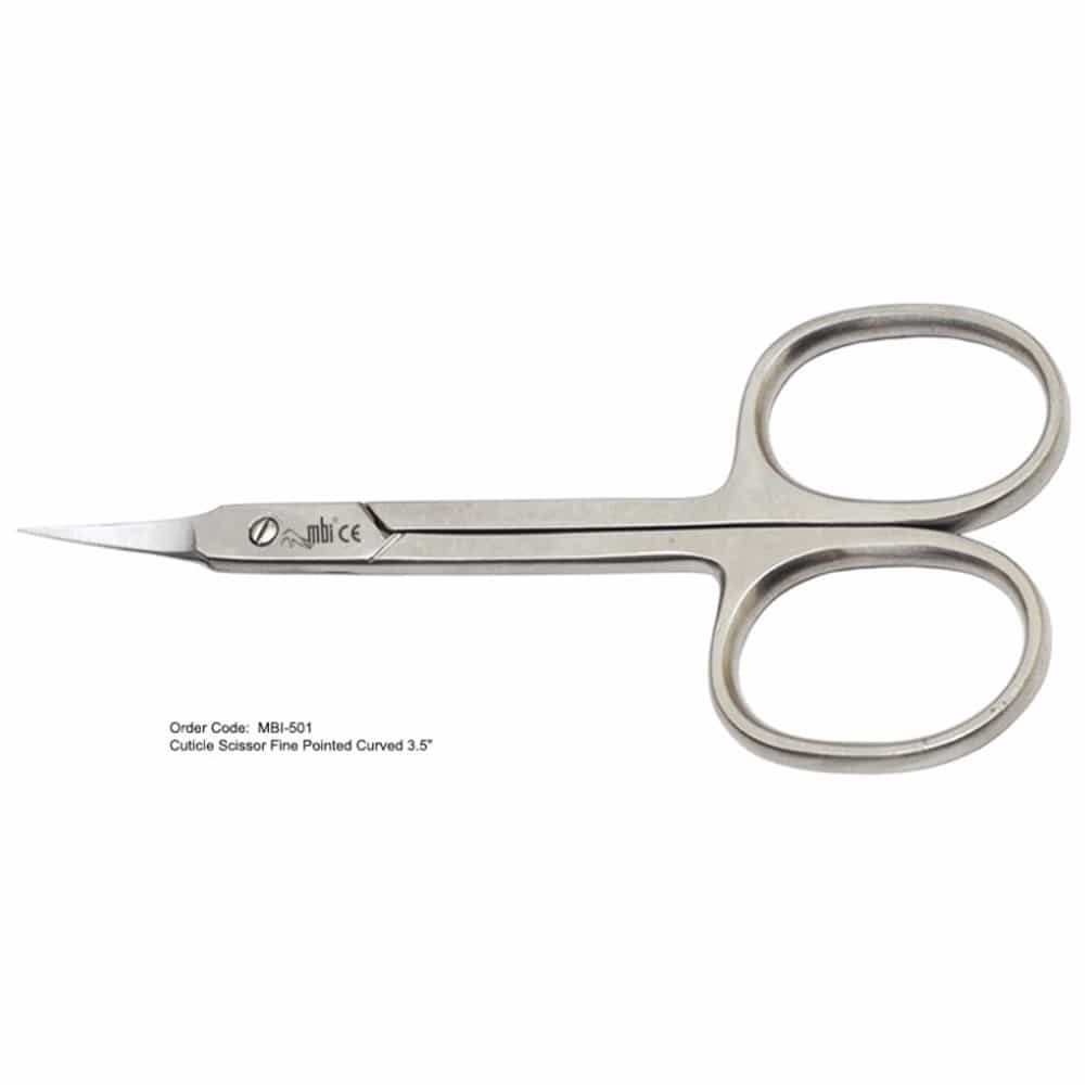 White Smoke MBI-501 Ultra Fine Cuticle Scissor Size 3.5"