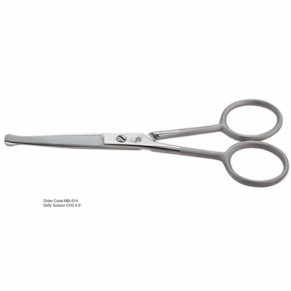 White Smoke MBI-514 Safety Scissor CVD 4.5"