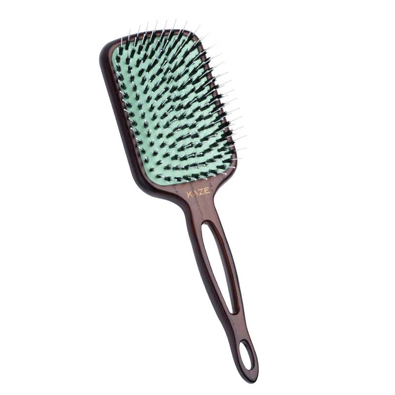 White Smoke Mint  Kaze Paddle Brush