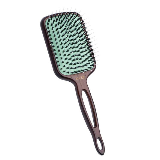 White Smoke Mint  Kaze Paddle Brush