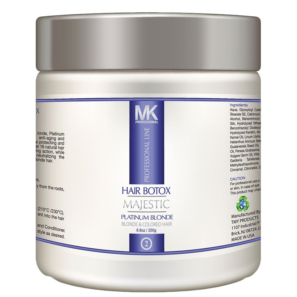White Smoke MK Hair Botox Platinum Blonde Treatment