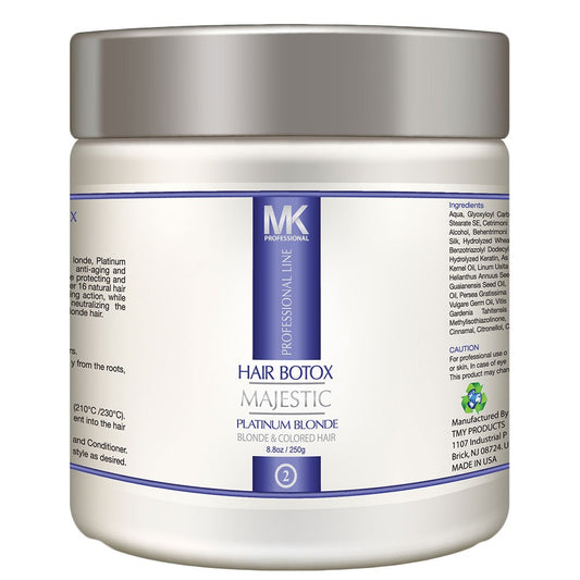 White Smoke MK Hair Botox Platinum Blonde Treatment